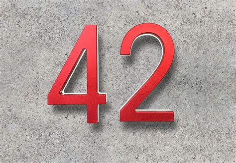 red metal house numbers|Metal Red House Numbers .